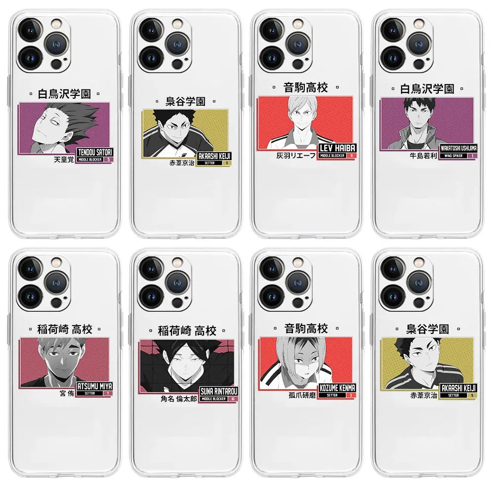

Haikyuu Hinata Attacks Clear Phone Case For iPhone 13 12 11 Pro Max 7 8 Plus Soft TPU Shell For iPhone X XR XS Max SE 2020 Cover