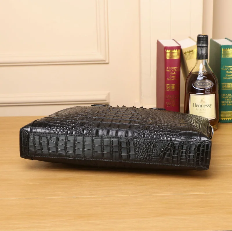 Men's Business Briefcase Genuine Leather Leisure Single Shoulder Laptop Bag Luxury Computer Handbag High Quality Crossbody Bags