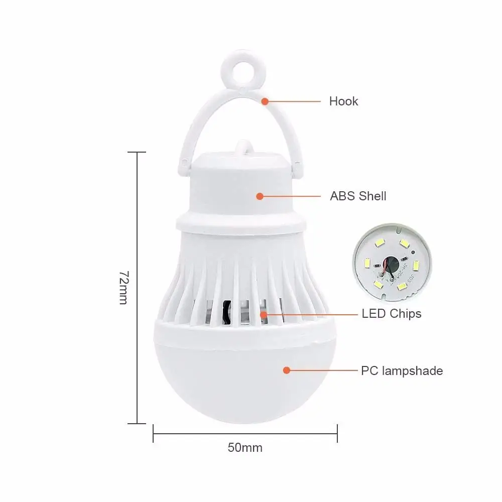Уличный портативный фонарь для кемпинга 3 Вт/5 Вт/7 Вт 5 В 1 2 м