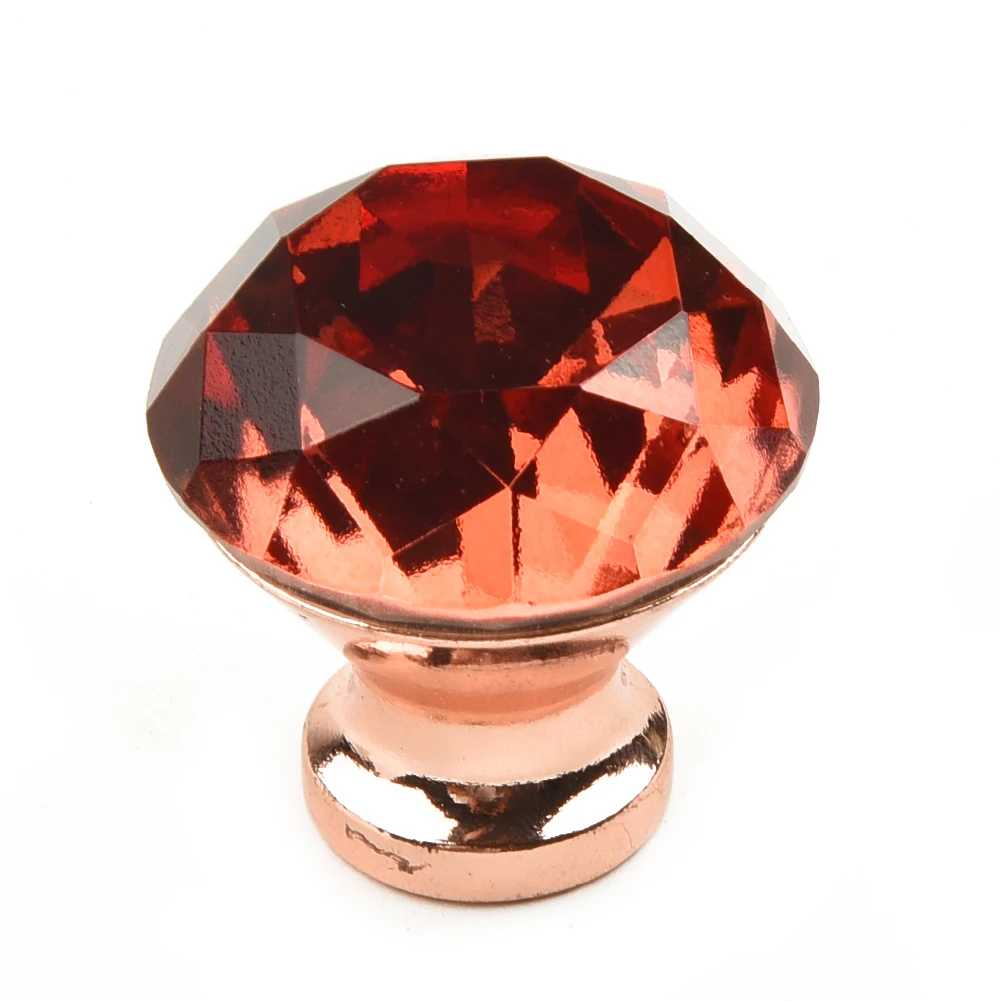 

Rose Gold Rhinestone Door Knob Cabinet Drawer Cupboard Wardrobe Pull Handle Window Pulls Knob Furniture HIgh Quality