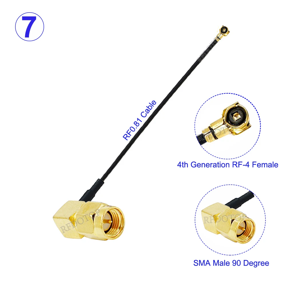 

RFDOTOP кабели SMA-MHF4 RF0.81