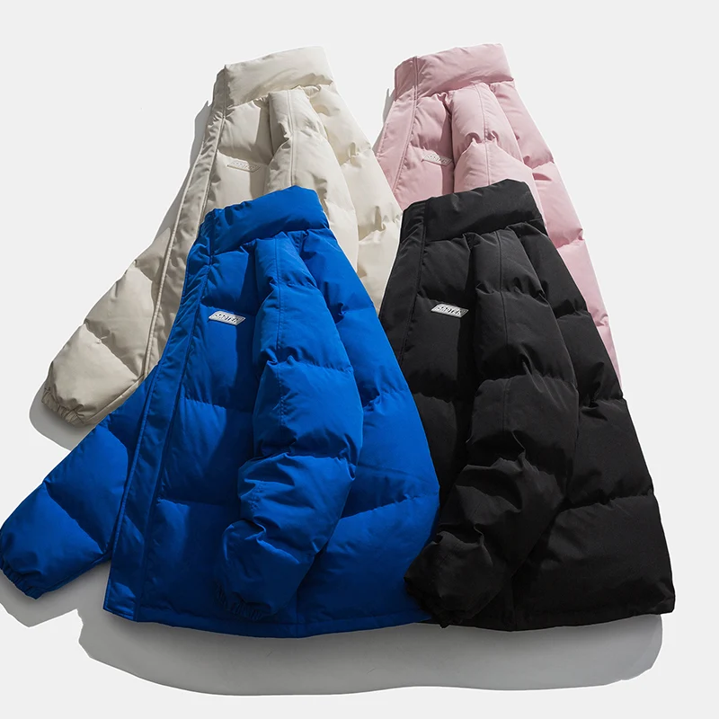 Tooling Cotton Clothes Men's Winter Thickened Jacket Couples Loose Crumpled Cotton Clothes Tide Brand Warm Casual Cotton Clothes