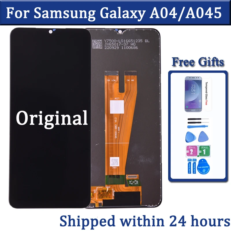 ЖК-дисплей 6,5 'для Samsung Galaxy A04 A045 A045F A045F/DS, дисплей с сенсорным экраном и дигитайзером в сборе для A04, дисплей с рамкой