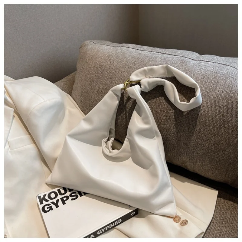 Fashion Exquisite Shopping Bag Retro Casual Women Totes Shoulder Bags Female Leather Solid Color Handbag for Women 2023 Spring