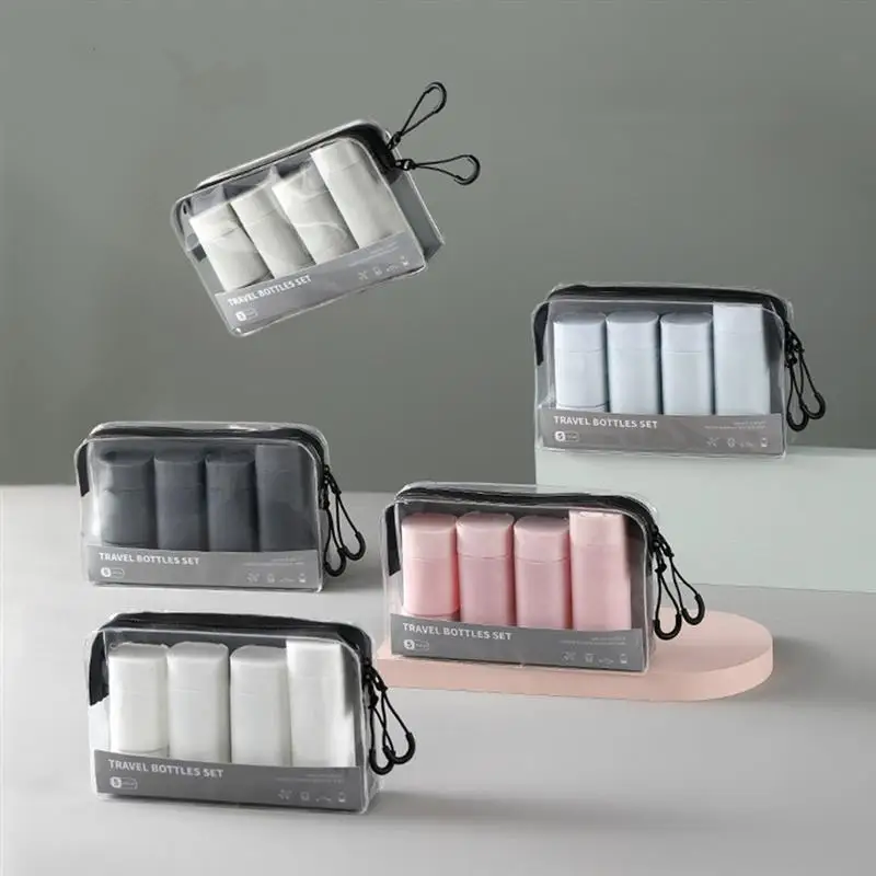 

Перерабатываемые косметические бутылки для путешествий, Набор портативных пустых мини-контейнеров для хранения туалетных принадлежносте...