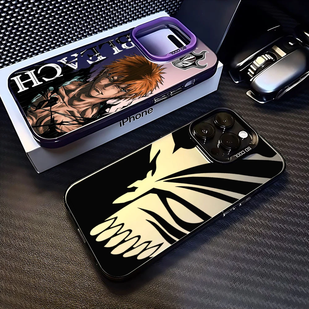 Чехол для телефона BLEACH с аниме iPhone 16 15 14 13 12 11 Pro Max X XR XSMAX 8 7 Plus матовая