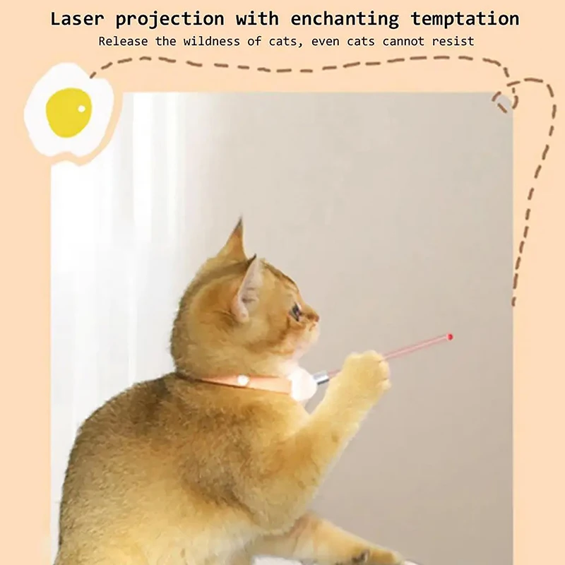 Перезаряжаемая лазерная игрушка для кошек активируемая движением лазерный