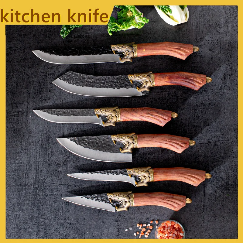 

Kitchen Knife Set Professional Japanese Knife Multifunction Hunting Knife 5CR15 Steel Boning Knife Sharp Chef Knife for Kitchen