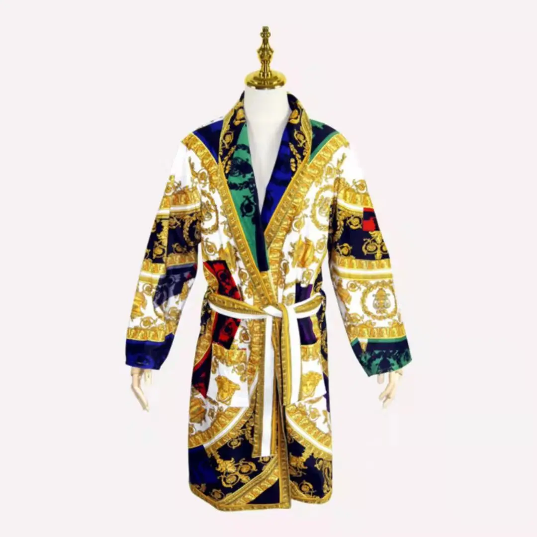 

Women's Home Coat Fashion Pajamas Short Plush Nightgown Autumn and Winter Bathrobe