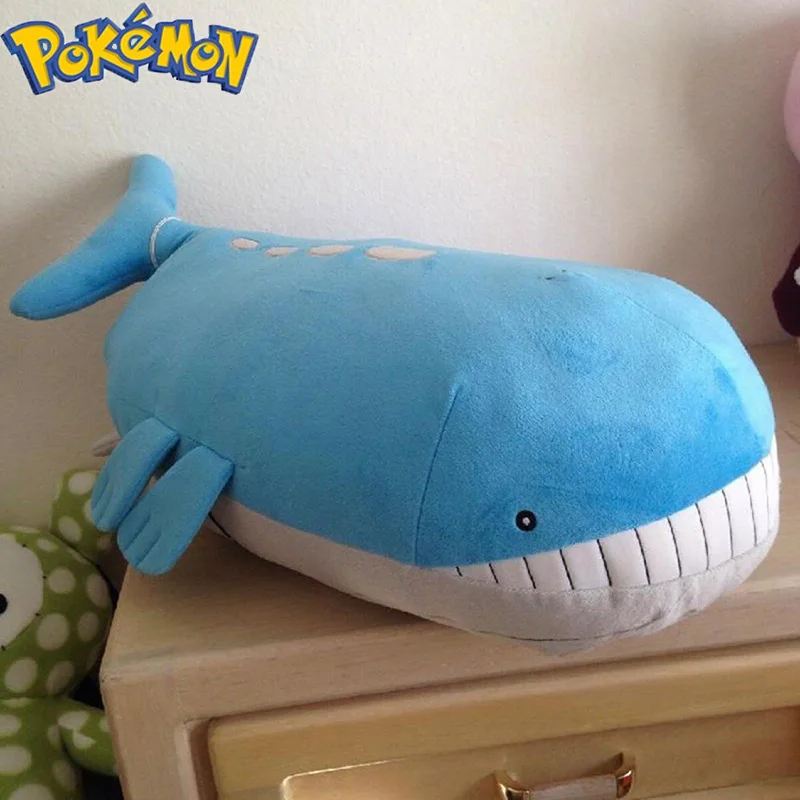 55cm Pokemon The Largest Elf Blue Whale Wailord Plush Doll Pocket Monster Pillow Anime Figure Toy Gift
