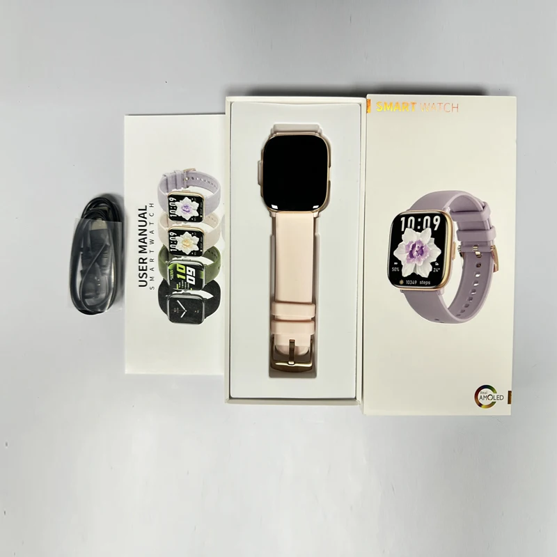 KarenM Factory 2024 Лидер продаж Fitcloud Pro Smartwatch AMOLED 1 75-дюймовый фитнес-браслет BT Call HD12