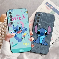 disney cute stitch phone case for huawei honor 7a 7x 8 8x 8c 9 v9 9a 9x 9 lite 9x lite soft funda back liquid silicon