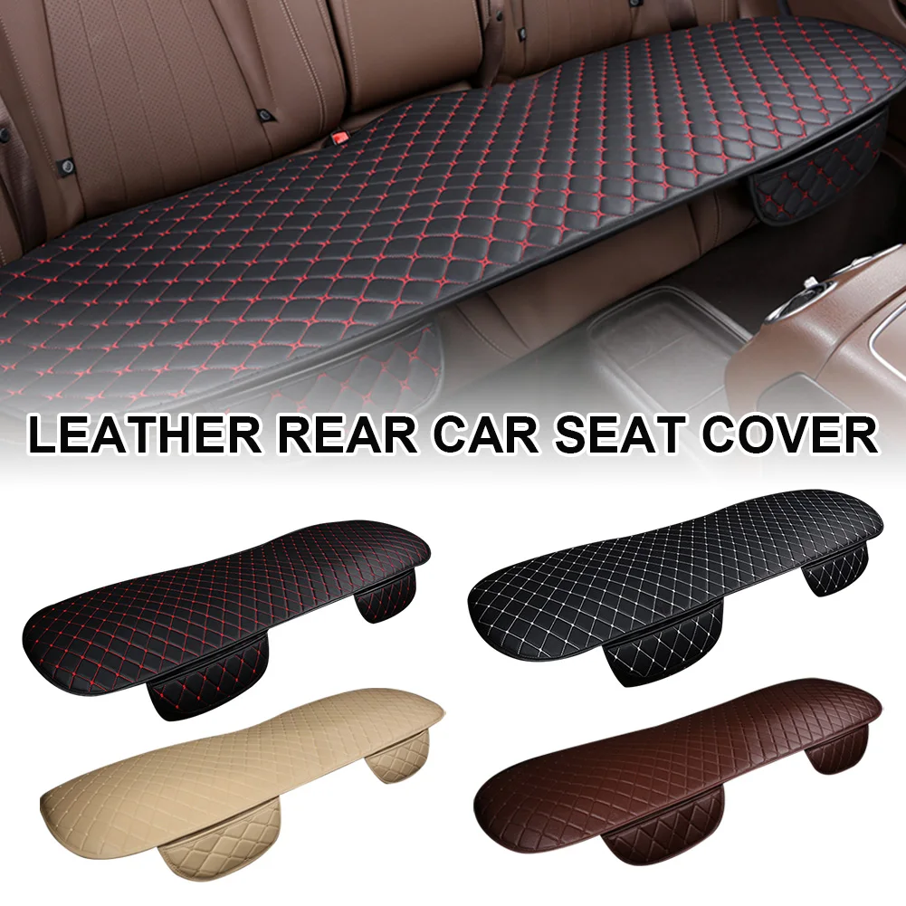 

1pcs Rear Car Seat Cover with Storage Pockets Non-Slip Breathable Auto Rear Bench Seat Cushion Pad High Quality Car Accessories