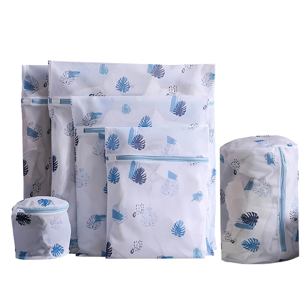 

1 Set 6pcs Fine Mesh Underwear Washing Zipper Bags for Assorted Color)
