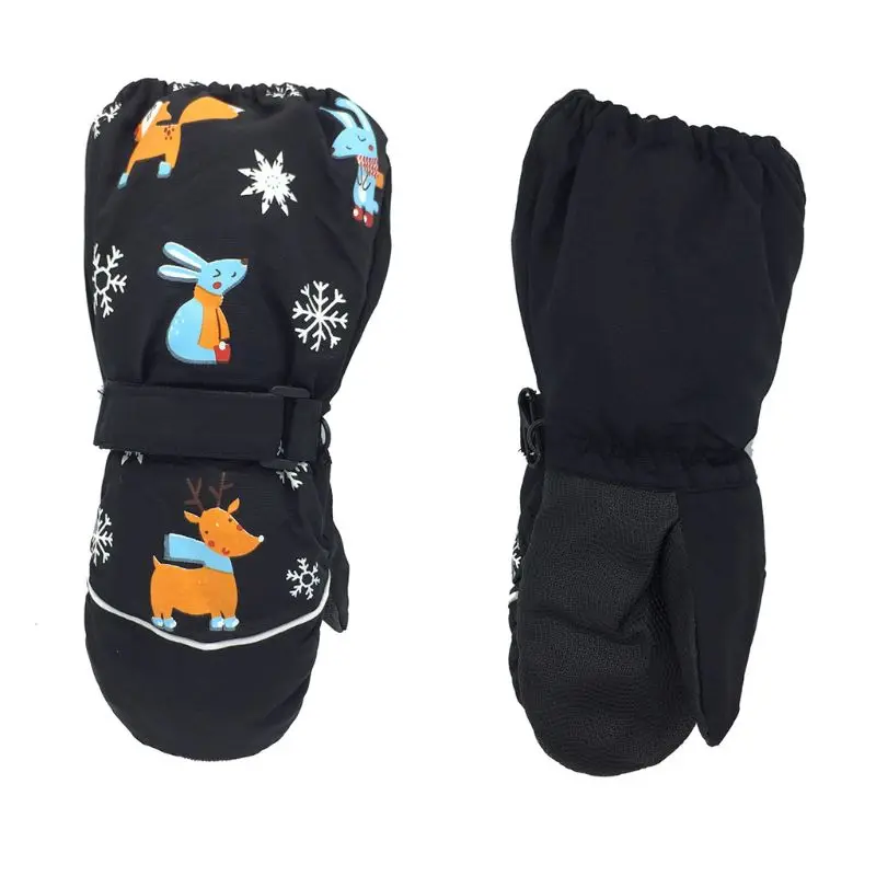 

Boys Girls Winter Warm Windproof Sports Ski Gloves Kids Breathable Gloves