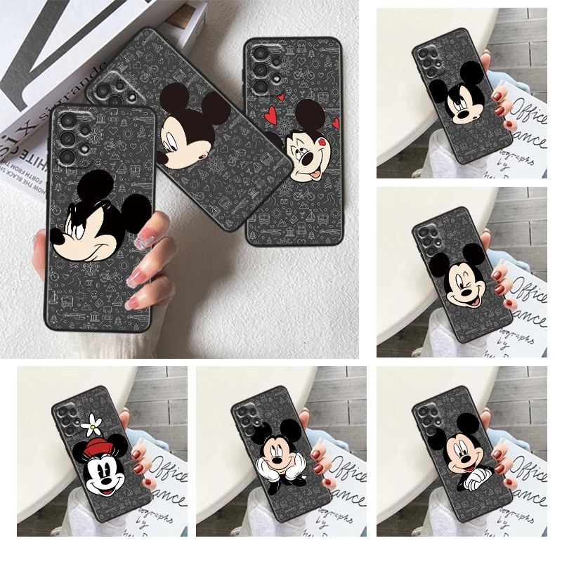 

Good looking mickey For Samsung A91 A81 A73 A72 A71 A54 A53 A52S A51 A42 A41 A34 A33 A21 A31 A23 lite Black Cover