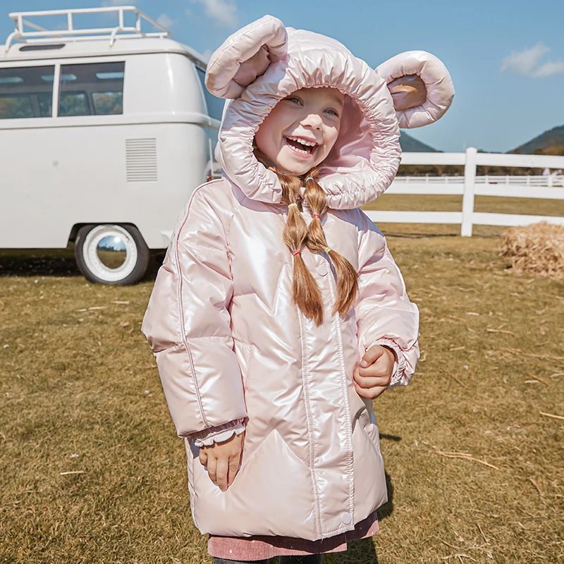

New Girl Winter Warm Down Jacket Children Clothing Outerwear Coat Teenager Outfit Parka Snowsuit Toddler Clothes Infant Overcoat