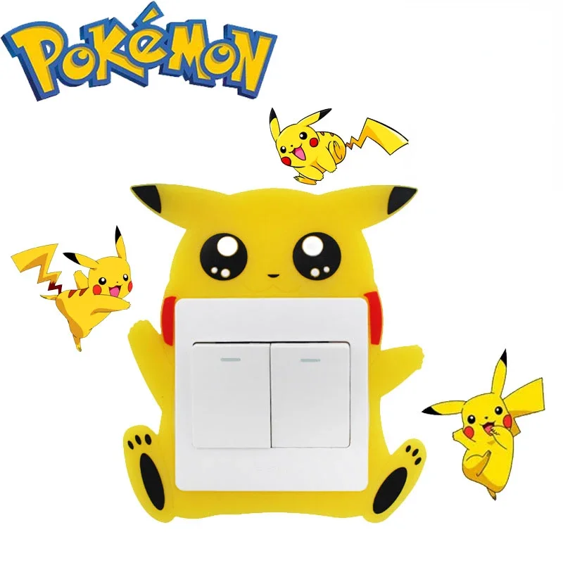 Покемон переключатель защитный рукав Милая Аниме Фигурка Пикачу наклейки