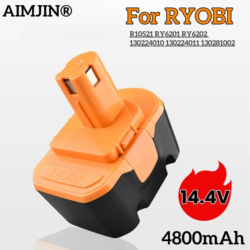 Аккумулятор 14 4 В 8 Ач для аккумулятора Ryobi R10521 RY6201 RY6202 130224010 130224011 1314702 1400144 1400655