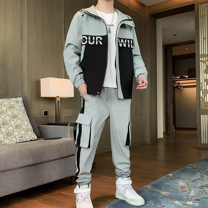 

2023NEW Tracksuit 2022 Clothes 2 Pcs Set Jackets and Pants Set Man Hip Hop Streetwear Clothing Jogging Suit Men Sweatsuit