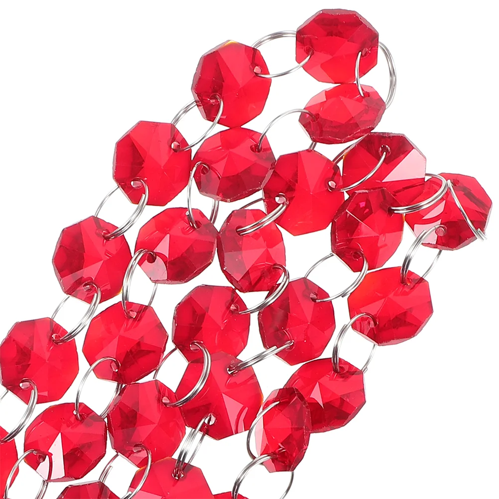 2 шт. хрустальные бусины для штор украшения стеклянные восьмиугольные цепочки