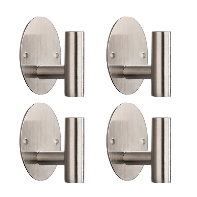 

4Pcs Bath Towel Hook,Stainless Steel Robe Towel Hook Heavy Duty Door Hanger,Suitable For Bathroom Kitchen
