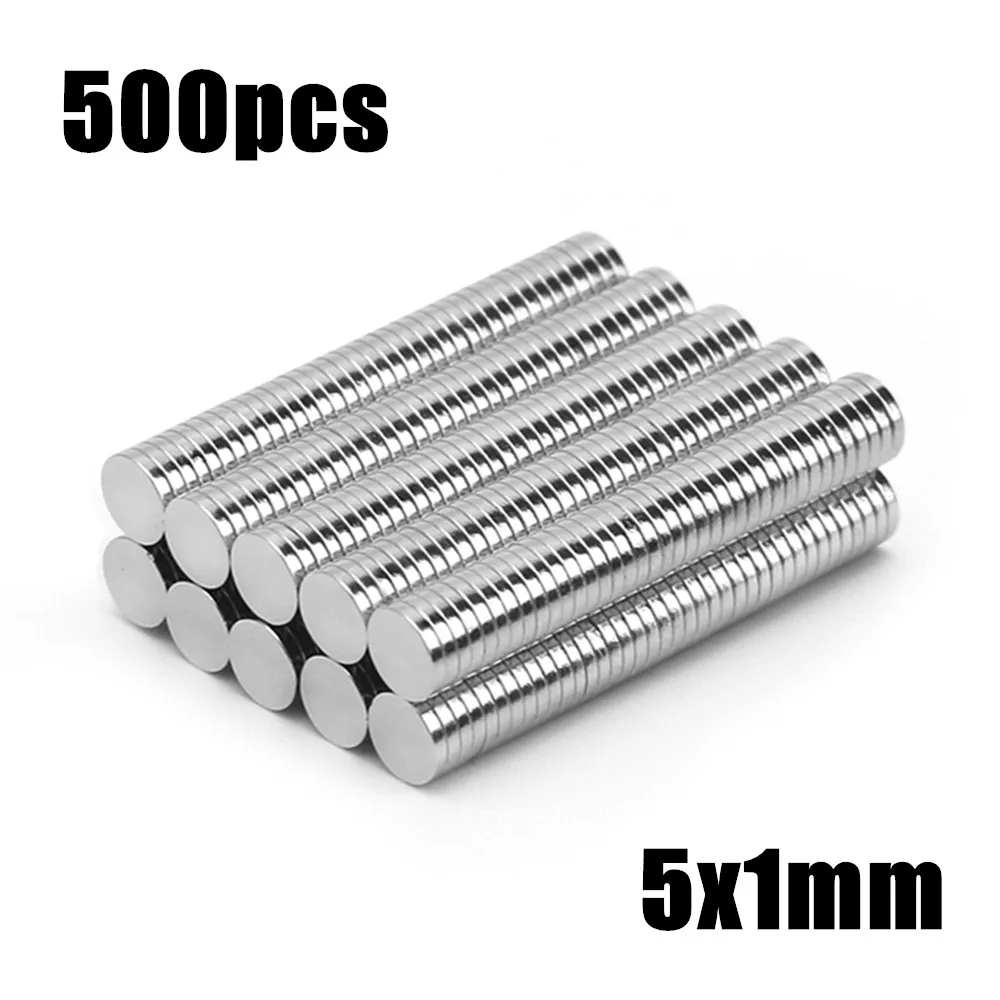 

500 шт., неодимовые магниты NdFeB, 5 х1 мм, диаметр 5 х1 мм