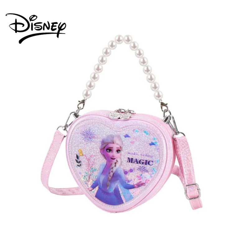 Disney Frozen Shoulder Bag for Girls Children's Waterproof Cute Cartoon Princess Elsa Crossbody Bag Purse Handbags Birthday Gift