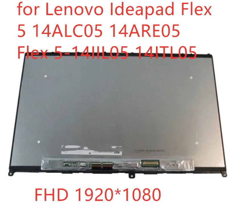 

14-дюймовый для Lenovo Ideapad Flex 5 14ALC05 14ARE05 Flex 5-14IIL05 14ITL05 сенсорный ЖК-экран 5D10S39641 5D10S39642 30pins FHD