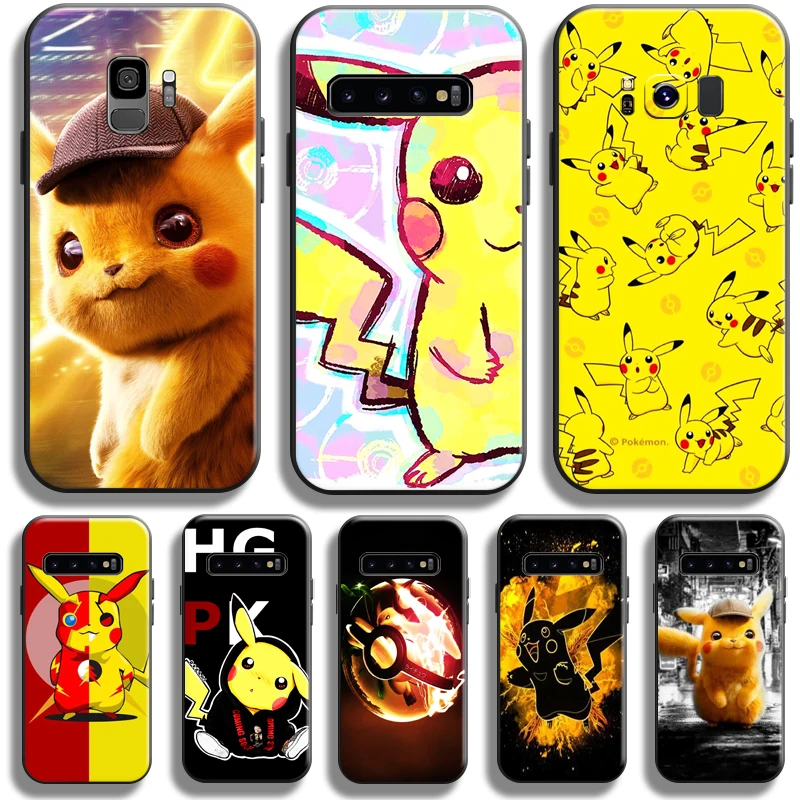

Anime Pokemon Pikachu For Samsung Galaxy S10 S9 S8 Plus S10 5G S10 Lite S10E Phone Case Back Funda TPU Soft Silicone Cover