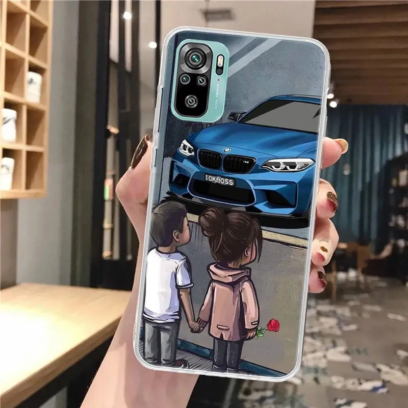 Boy See Sports Car Jdm Drift Soft Phone Case For Xiaomi Redmi Note 10 10S 11 11S 11T 9 9S 8T 8 11E Pro Plus 7 6 5 9T 5G Pattern images - 6