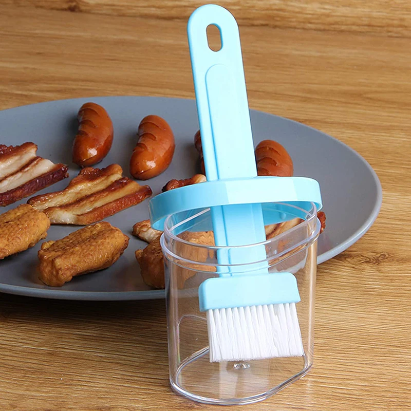 

Кухонная термостойкая силиконовая бутылка для масла с щеткой, фотощетки, кисточка для выпечки жидкого масла, инструменты для барбекю