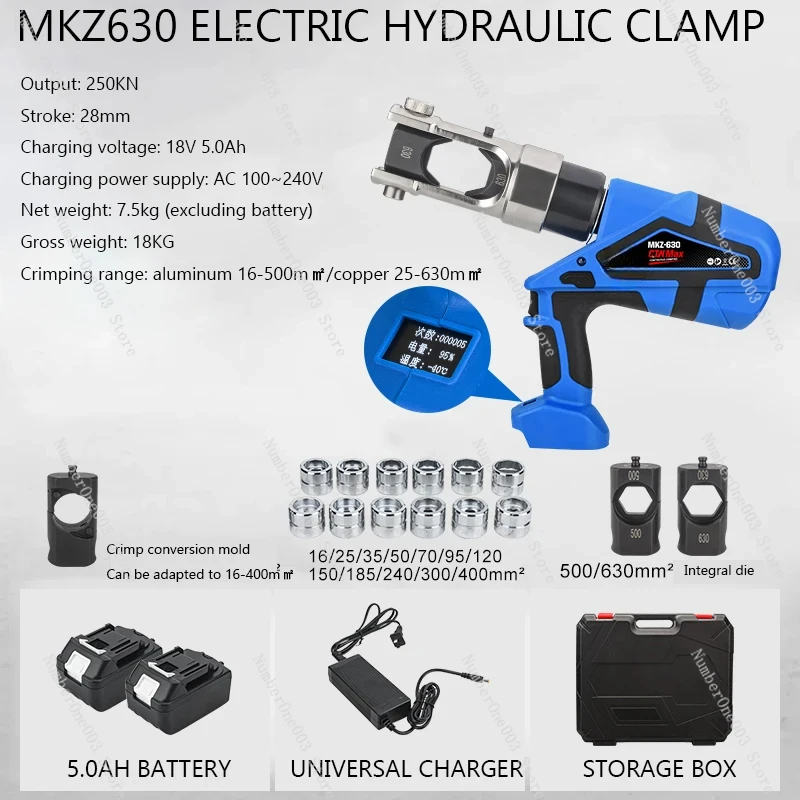 EZ-400 EZ-300 Перезаряжаемые гидравлические клещи Электрические обжимные DC18V/5Ah