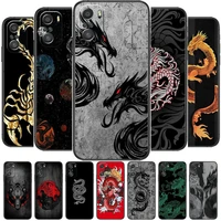 animal dragon wolf phone case for xiaomi mi 11 lite pro ultra 10s 9 8 mix 4 fold 10t 5g black cover silicone back prett