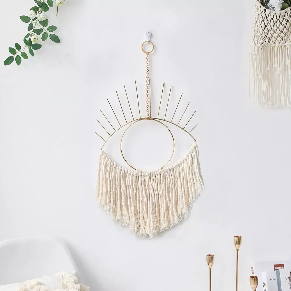 

NEW2022 Woven Evil Eye Dream Catcher Boho Macrame Wall Hanging Christmas Room Decoration Home Decor Ornament For Bedroom Kids Gi