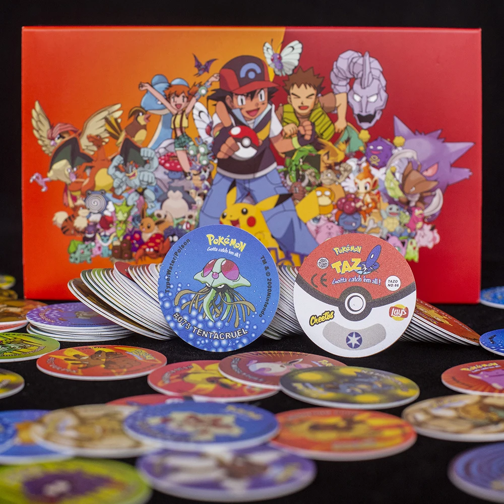 Lote De T kama Pokemon 1-го поколения 169 шт. Полная коллекция Super Mega Master Пикачу Milkcaps Round Chaps Tasos Cards (art.: 3920d29360bda) - 3920d29360bda