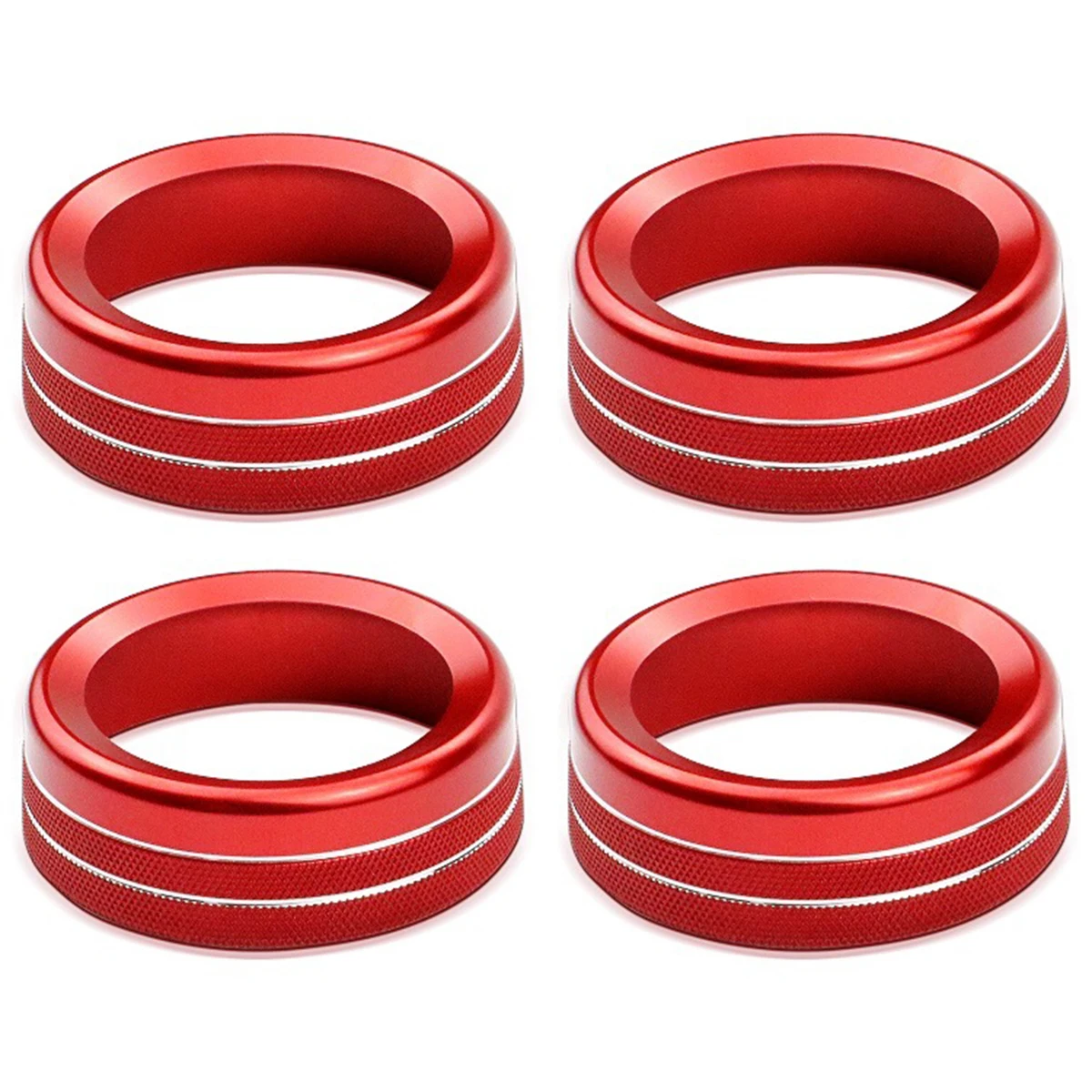 

Switch Knob Ring Covers for 2016-2021 Toyota Tacoma 4Pcs Aluminum Alloy Ring Interior Covers Trim Anti-Slip AC Ring Covers