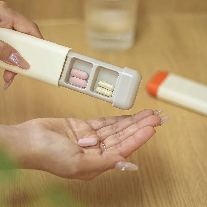 Выдвижная портативная коробка для таблеток таблетница Диспенсер коробки