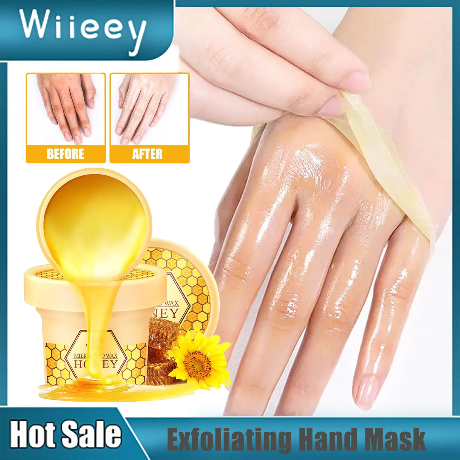 

Moisturizing Hand Mask Dead Skin Removal Exfoliate Repairing Moisturizing Filming Anti-Aging Whitening Hand Skin Peel Off Mask