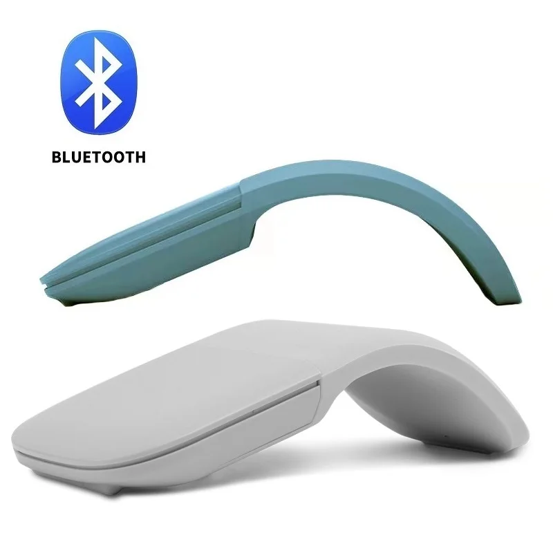 Bluetooth 4.0 /5.0 Folding Wireless Mouse Arc Touch Roller Computer Silent Mouse Ergonomic Slim Laser Mice For Microsoft Surface