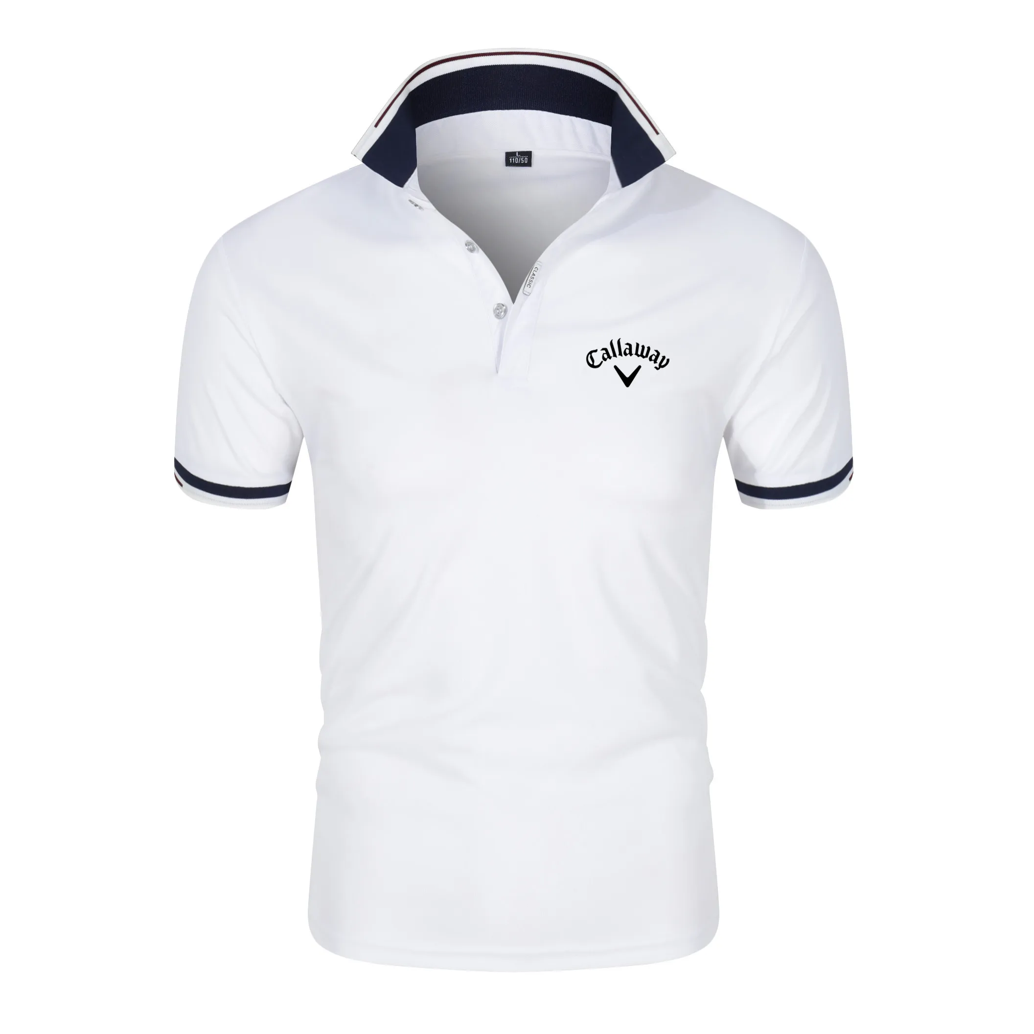 

Summer Men's Short Sleeve Top Quick Dry Breathable Lapel T Shirt Golf Business Polo Casual Sportswear High Quality Polo Men