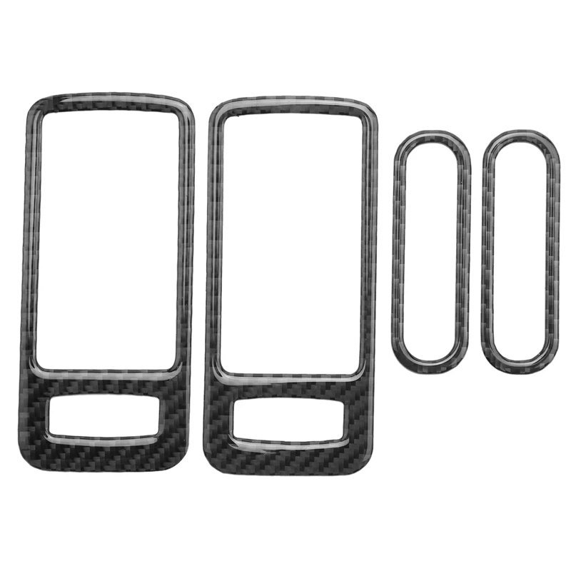 

Car Carbon Fiber Interior Door Handle Bowl Frame Cover, Exhaust Vent Decoration Sticker For Ford Mustang 2009-2013