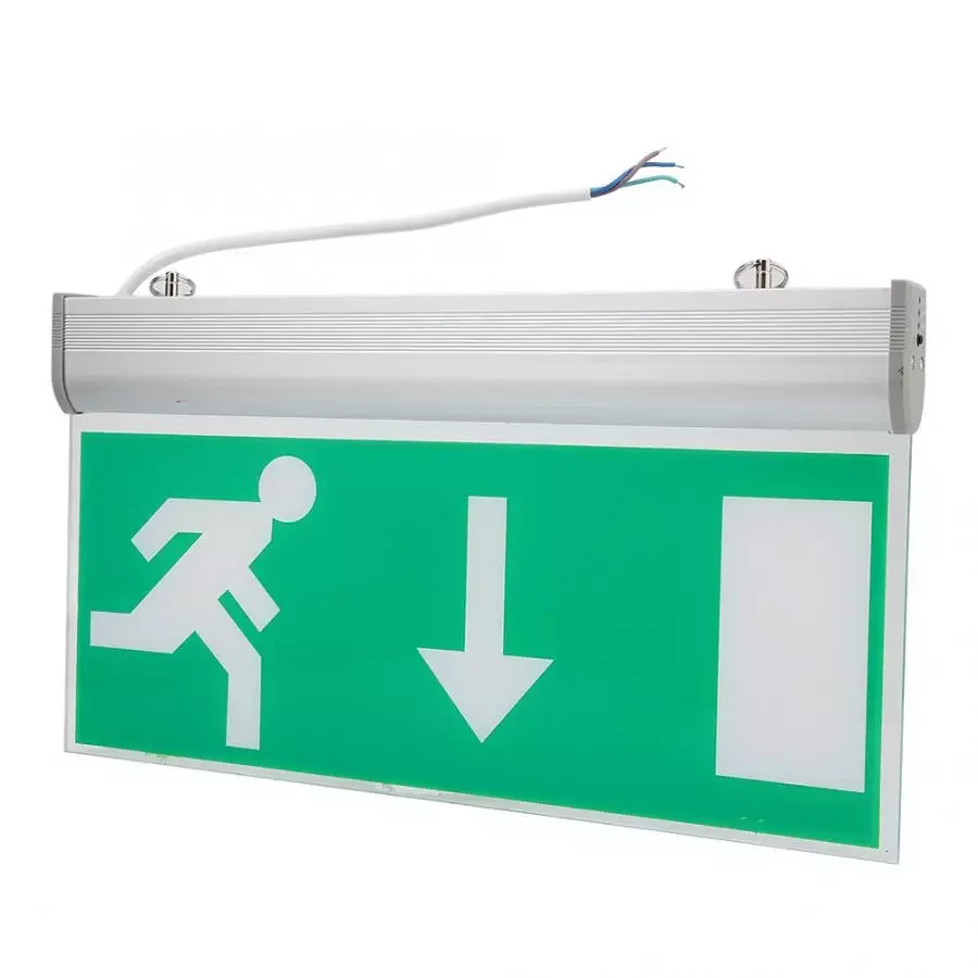 

Acrylic LED Emergency Exit Lighting Sign Safety Evacuation Indicator Light 110-220V For Hotel Hospital Library