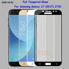 Для Samsung Galaxy J7 (2017) J730  J7 Pro Полное покрытие закаленное стекло Защита экрана ультратонкая Взрывозащищенная защитная пленка