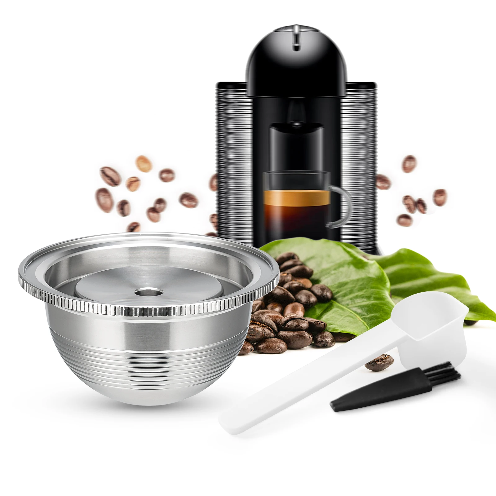 Металлические кофейные капсулы ICafilas из нержавеющей стали совместимые с