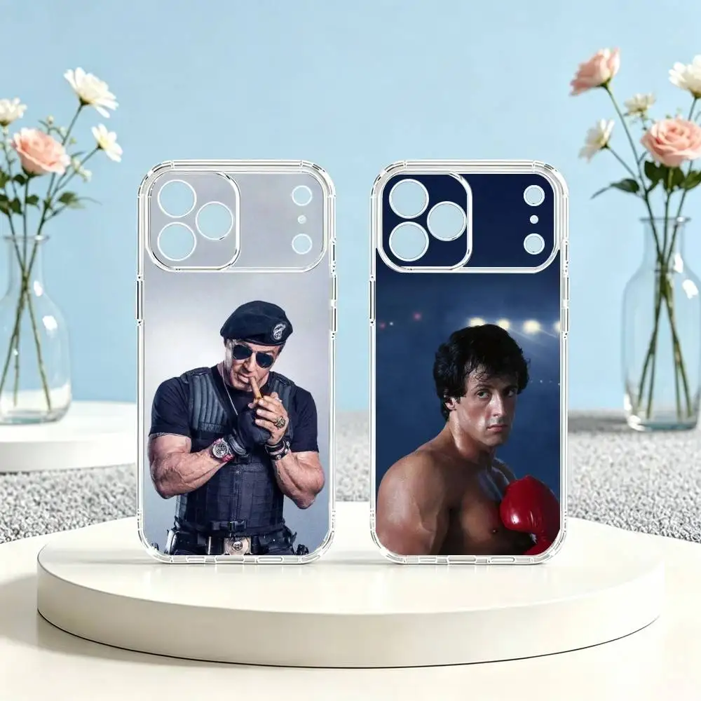 Фото Чехол для телефона First Blood S-Stallone Sly-Y для iPhone 17 16 15 14 13 12 11 Mini Pro Max Plus, прозрачный, в подарок №1