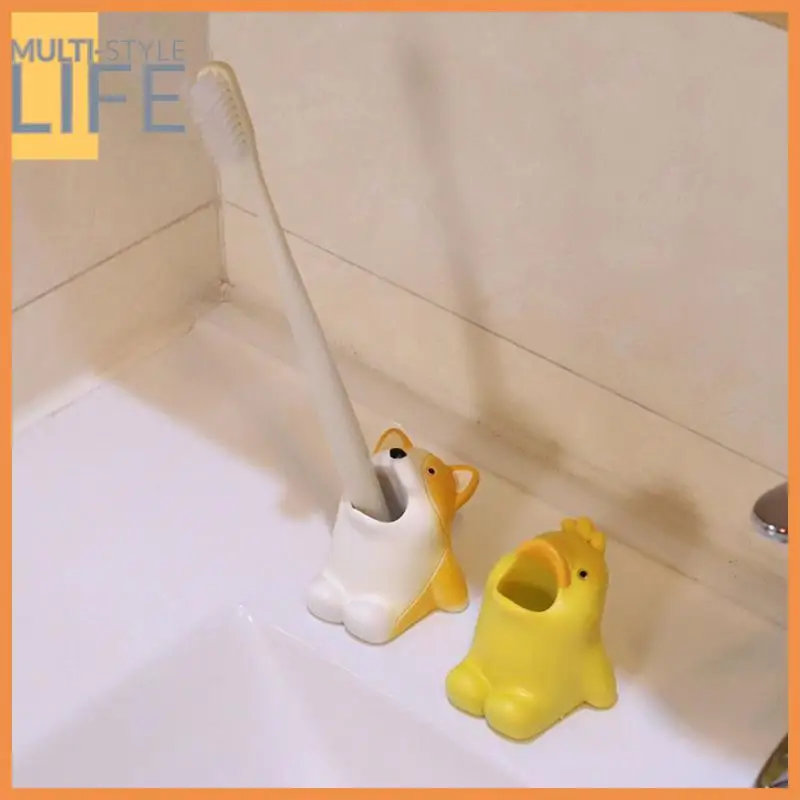 

Multifunctional Storage Holder Cute Storage Ornaments Cartoon 2023 Desk Holder Bathroom Accessories Creative Toothbrush Rack