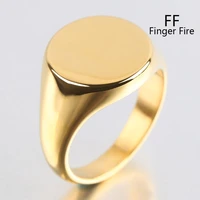 unique and beautiful gold plated polished shiny metal ring stylish simple party jewelry