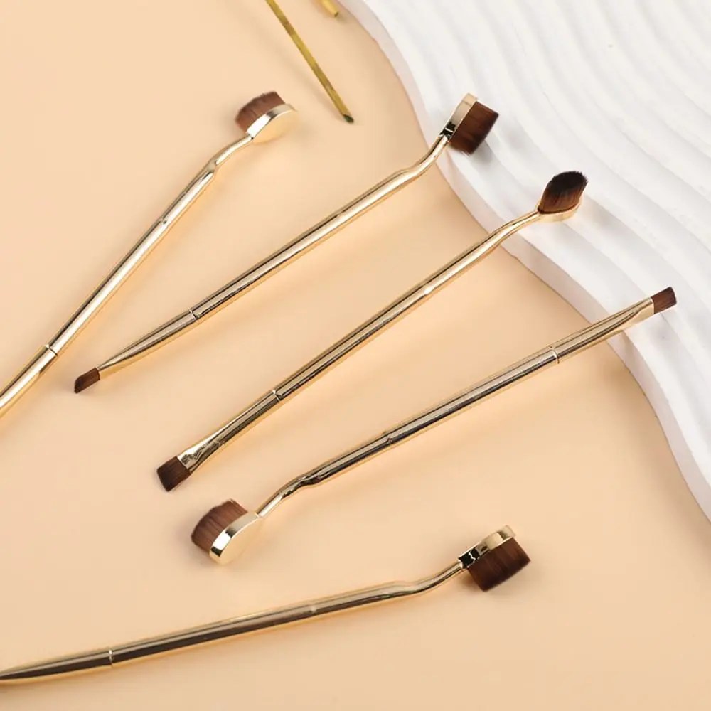 

Portable Dual-ended Makeup Brush Professional Foundation Brush Eyeshadow Nose Contour Brush Blended Brush Makeup Tool