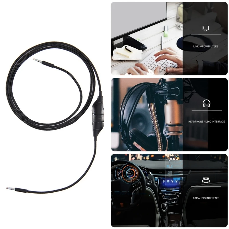 

Replacement Headset Cable for G633 G635 Gaming Headphones Portable Headsets Wire DXAC